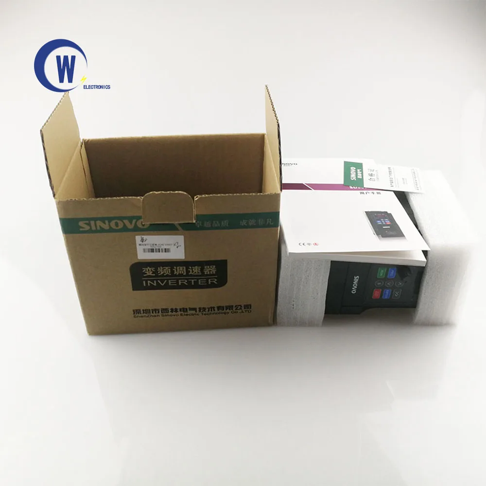 SINOVO VFD 타각기 스핀들, 싱글 인 쓰리 아웃 컨버터, cw80-2s-1.5gc 스핀들 컨트롤러 인버터, 220V 1.5kW
