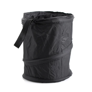 

Fashion Wastebasket Trash Can Litter Container Car Kitchen Auto Garbage Bin Bag Waste Bins Household Cleaning Tools Accessories