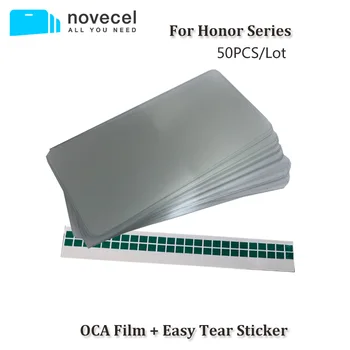 

50Pcs/Lot 250um For Huawei Honor Play 8A 7 V9 4 Play 8X 7X 6X 5X 4X V8 V9 V10 OCA Glue Optical Claear Adhesive Film Easy Tear
