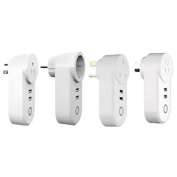 

ZigBee Smart Electrical Socket Wide Voltage Wireless APP Voice Remote Control Timer Home Automation Outlet with USB Interface