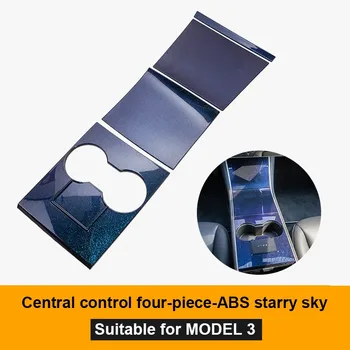 

Model3 ModelY Car Central Control Panel Protective For Tesla Model 3 Console Interior Accessories 2020 Carbon fiber Model Y ABS