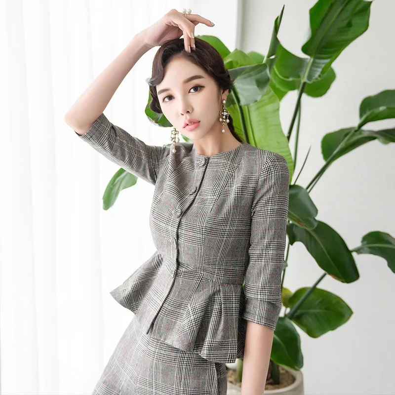 

Business Suit Women's Autumn 2019 New Style Korean-style Two-Piece Set-Style Slim Fit Slimming Debutante Graceful Elegant WOMEN'