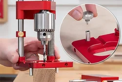 Localisateur de perceuse 2021, localisateur de perçage, poinçon réglable, Guide de modèle de perceuse, Mini perceuse d'établi, Machine de presse pour le travail du bois Dr 