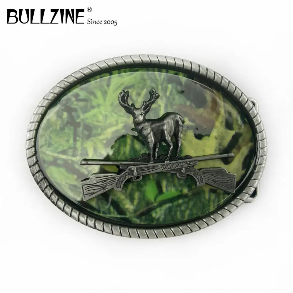 Bullzine Zinc Alloy Retro Wholesale Deer Hunting Belt Buckle With