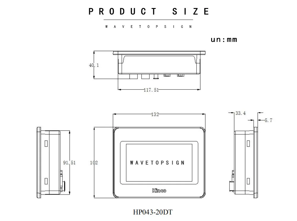 WaveTopSign Kinco PLC HP043-20DT cpu модуль на основе мощной функции высокая производительность и высокая надежность