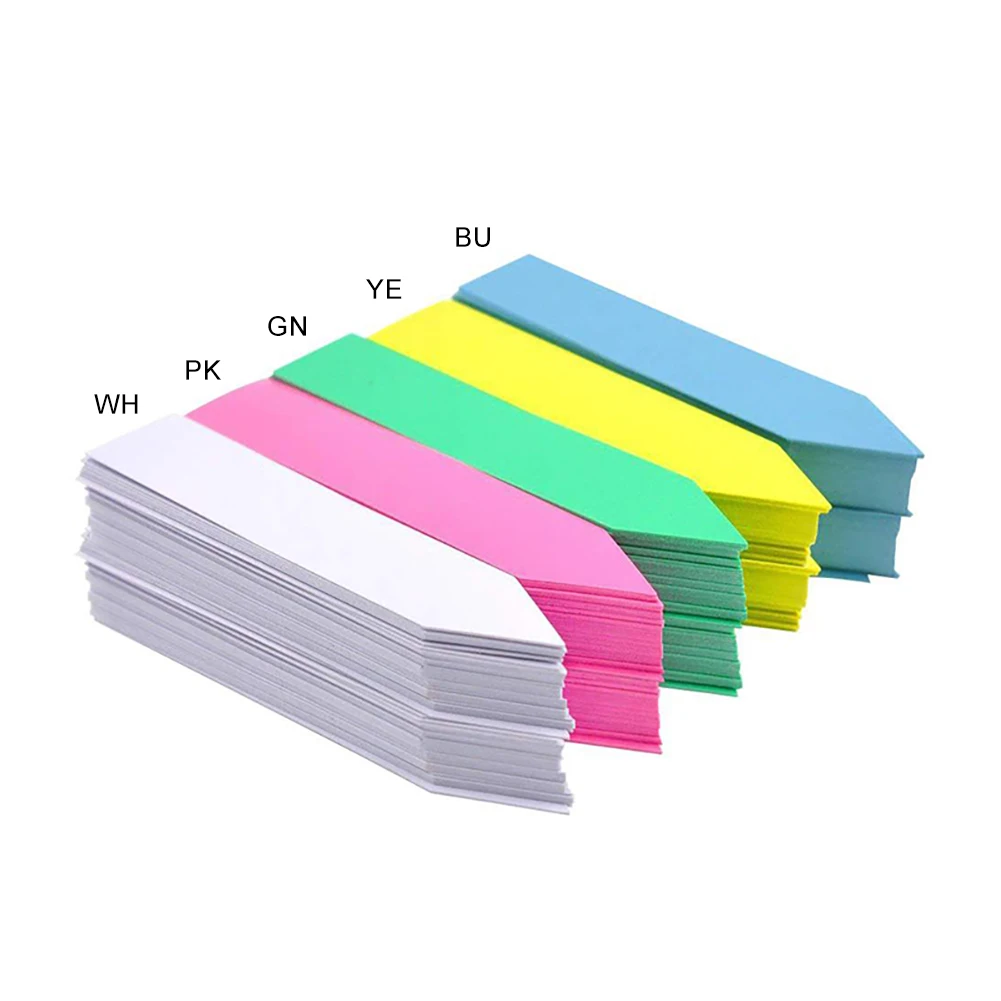 100 pieces/set PVC garden plant label bright pot seedling label home planting nursery care garden accessories Plant Tags