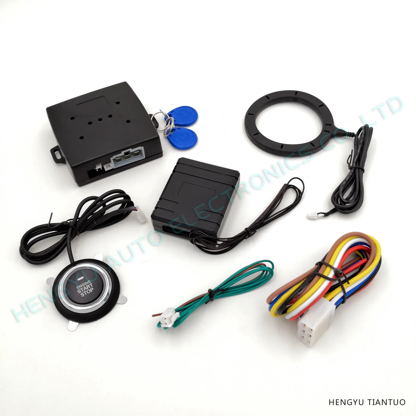 HENGYU CFS-55 качество rfid-сигнализация для автомобиля старт-Стоп двигателя кнопка Пуск