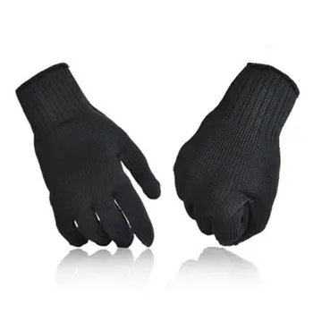 

LESHP 1 Pair Anti-cut Anti-slip Outdoor Hunting Fishing Glove Cut Resistant Protective Fillet Knife Glove Thread Weave Black