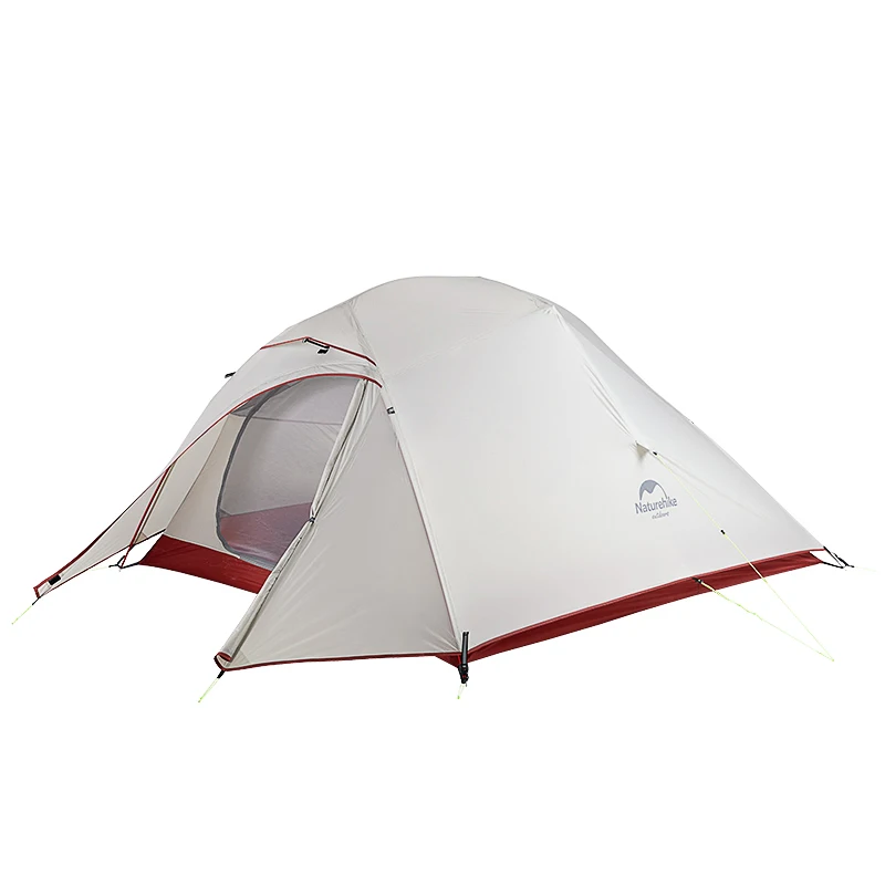 20D Gray Naturehike Cloud Up серии 20D нейлон Сверхлегкий Палатка Водонепроницаемый Открытый обновления туристический тент для 3 человек NH18T030-T - Цвет: 20D Gray