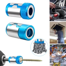 

Universal Magnetic Bit Holder Alloy Electric Magnetic Ring 1/4” Metal Screwdriver Bit For 6.35mm Shank Anti-Corrosion Drill Bit
