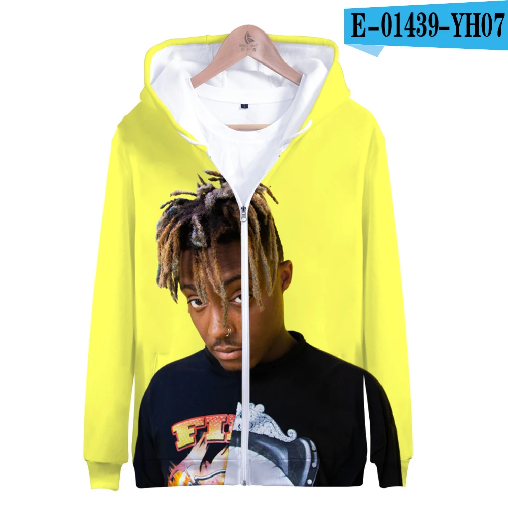 Juice Wrld американская певица одежда Cos пальто осень-зима толстовка на молнии с капюшоном унисекс родитель-ребенок любовь - Цвет: 3D