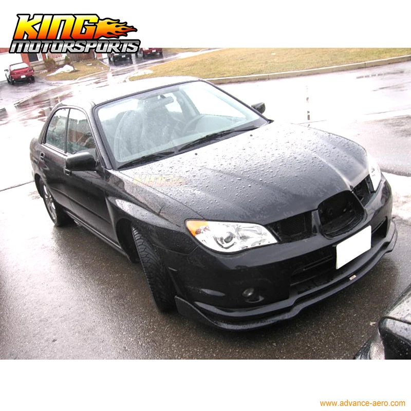 Подходит для 2006 2007 Subaru Impreza WRX Sti CS2 сплиттер губ переднего бампера PP|lip splitter|front bumper