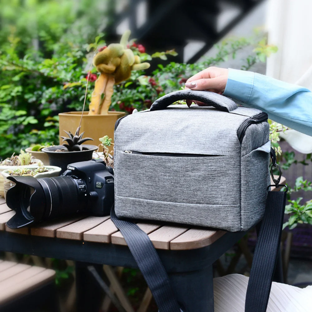 Мужская и женская сумка для SLR фотосъемки Сумка-слинг для камеры Сумка через плечо цифровой чехол водонепроницаемый дождевик для DSLR мягкий