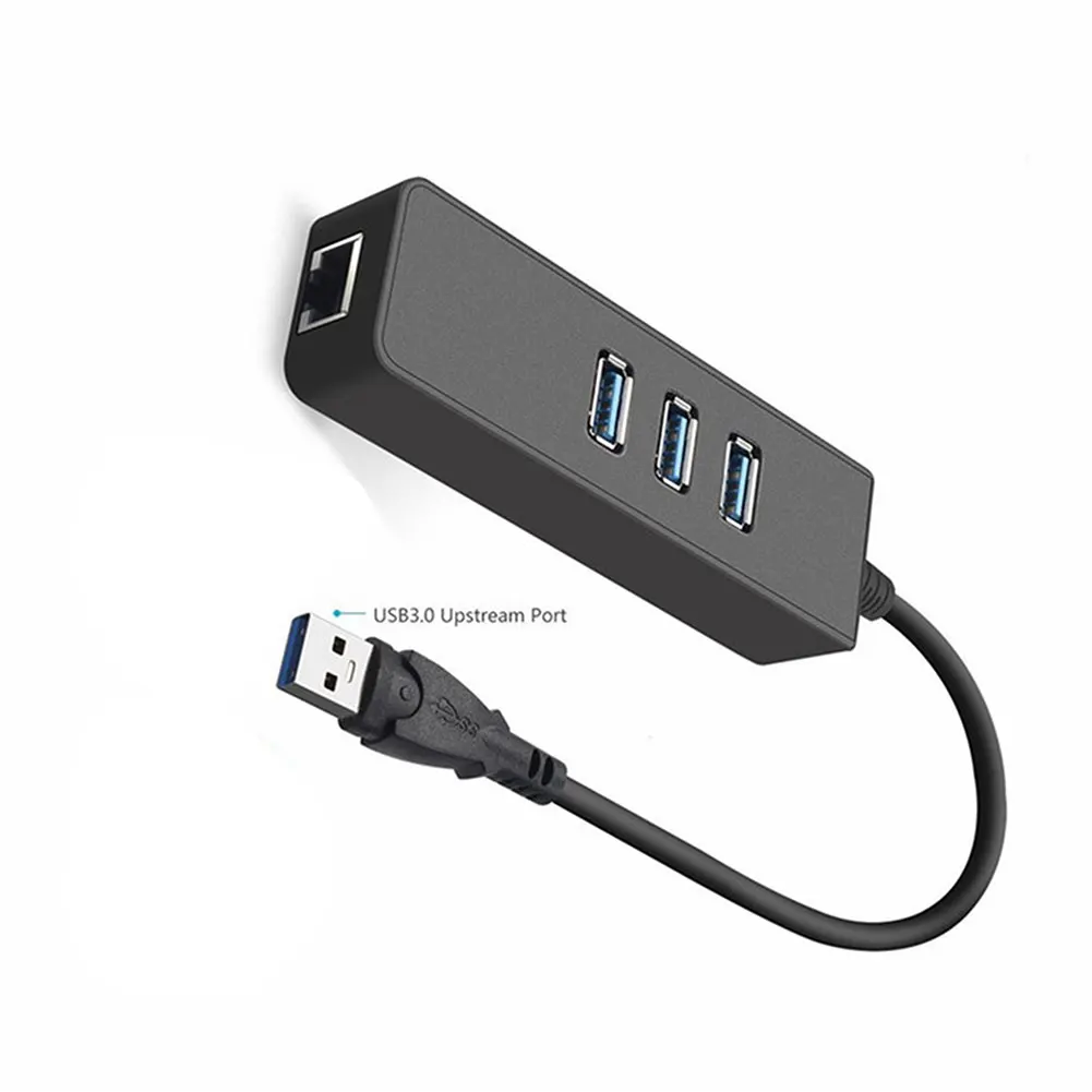 Ультра-тонкое зарядное устройство с 3 usb-портами для USB3.0 концентратор высокой Скорость индикатор светильник usb-хаб для мульти-устройство для портативного компьютера для Планшеты Ethernet-адаптер