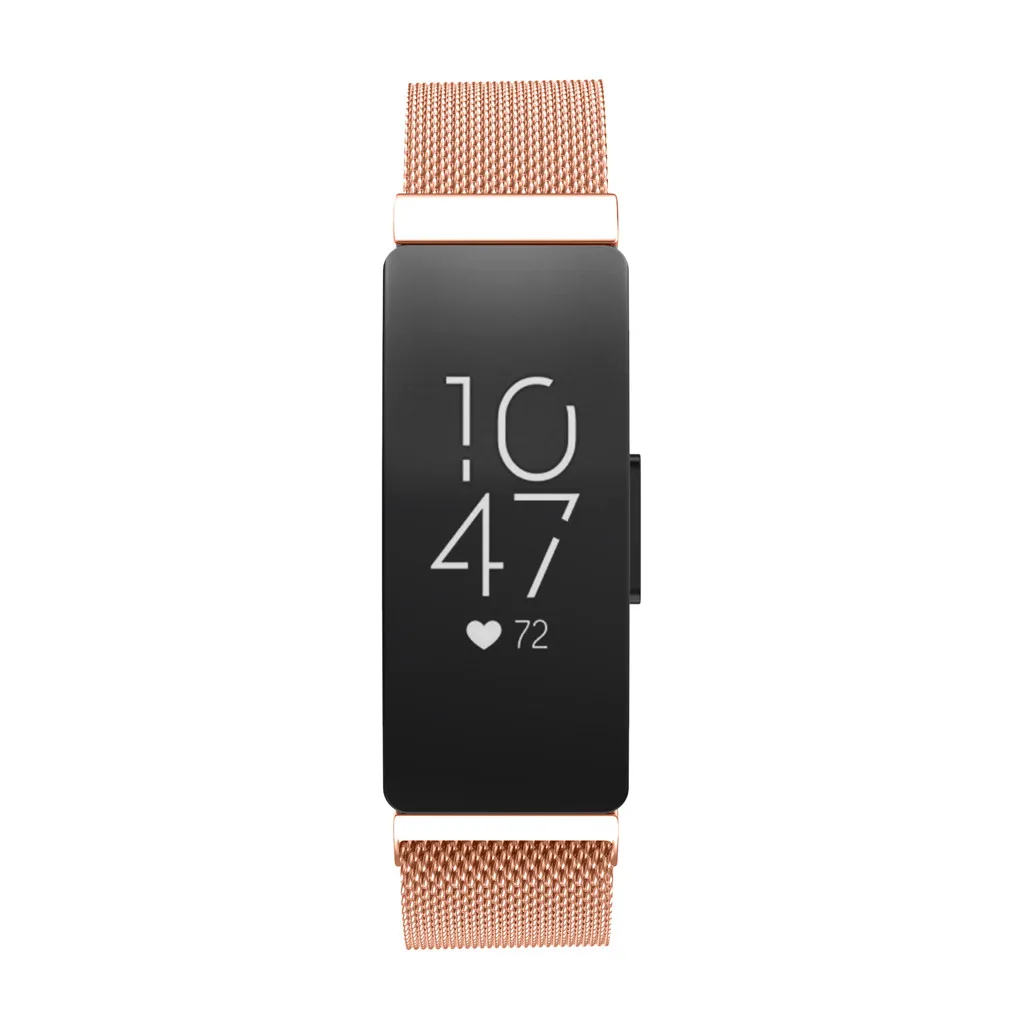 Миланские часы из нержавеющей стали ремешок браслет+ пленка для Fitbit Inspire Смарт часы браслет подходит для 155 мм-215 мм запястья