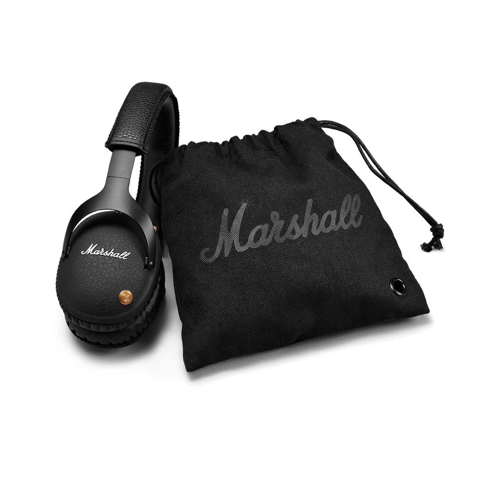 Черный Беспроводные наушники MARSHALL Monitor с Bluetooth, наушники Rock Bass, оригинальные складные Накладные наушники черного цвета - Цвет: Черный