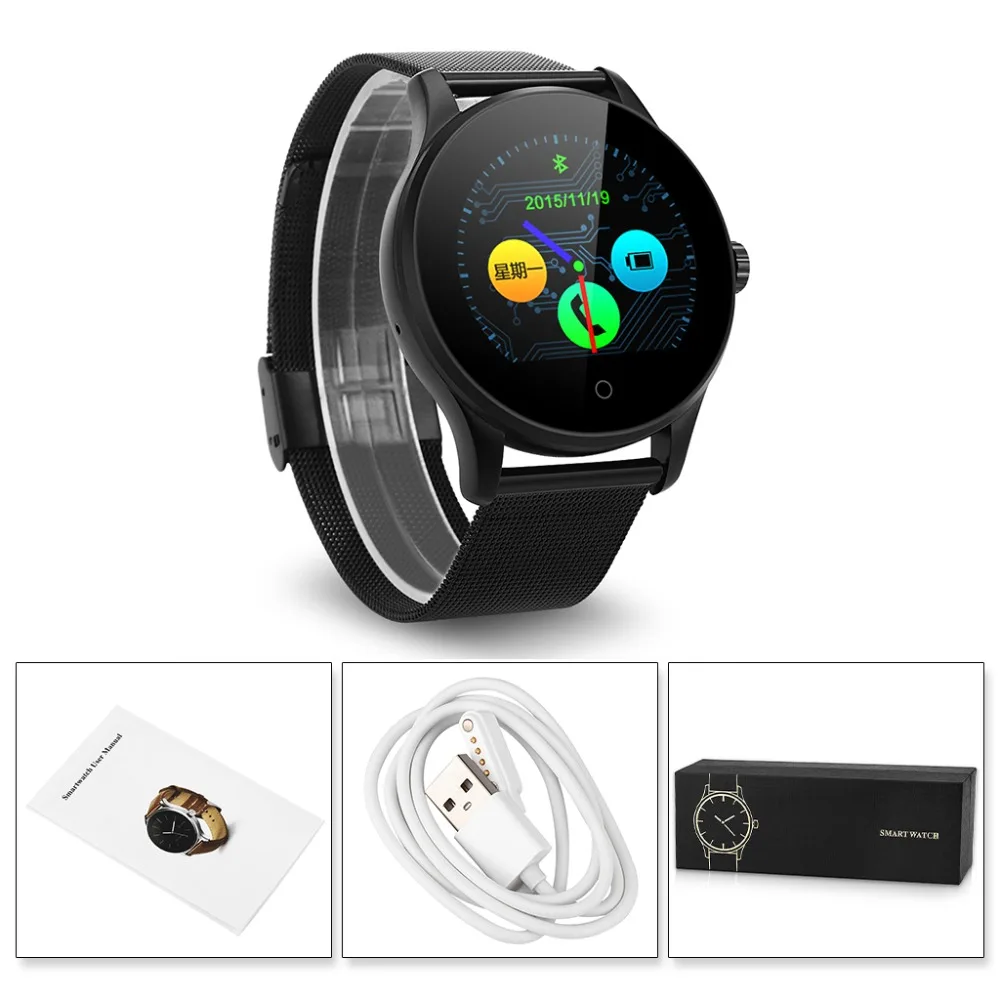 Smartcent K88H Смарт-часы HD дисплей монитор сердечного ритма шагомер фитнес-трекер мужские Смарт-часы подключенные для Android IPhone