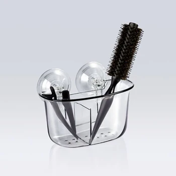 

Bathroom Shelves Small Size Wall Mounted Type No Drilling Super Suction Hook