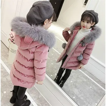 

Girls Winter Jacket 2020 New Children Clothing 11 Little Girls Winter Clothes 12 Years Old Warm Hooded Thick Cotton Long Coat