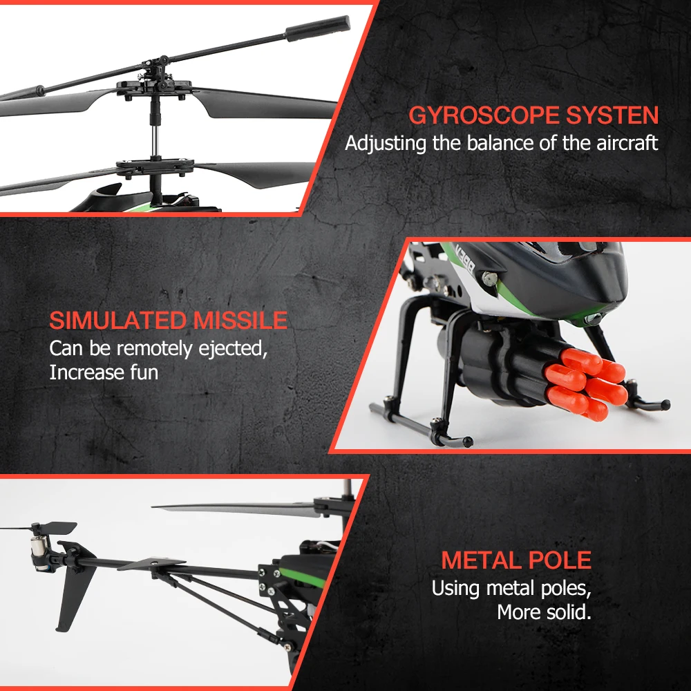 Радиоуправляемый вертолет V757 мини Дрон Telecommande 3.5CH contexit en гироскоп RTF RC Helicoptero