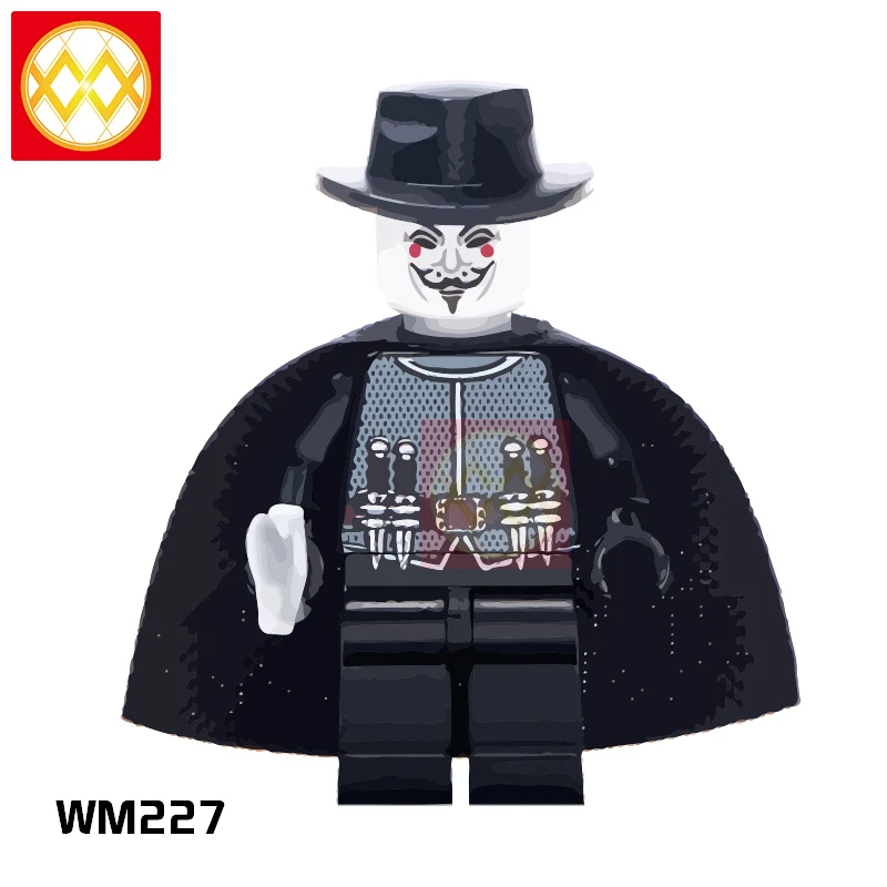 Фильм ужасов WM6075 ужас Хэллоуин Фредди Майерс Джек Скеллингтон зомби Эрика дравена Билла Джейсона строительные блоки игрушки для детей - Цвет: WM227