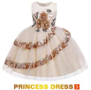 Flower Vintage Embroidery Baby Girls Dress Opening Ceremony Clothing Tutu Party Elegant Wear Girls Princess Dress Kids Vestidos