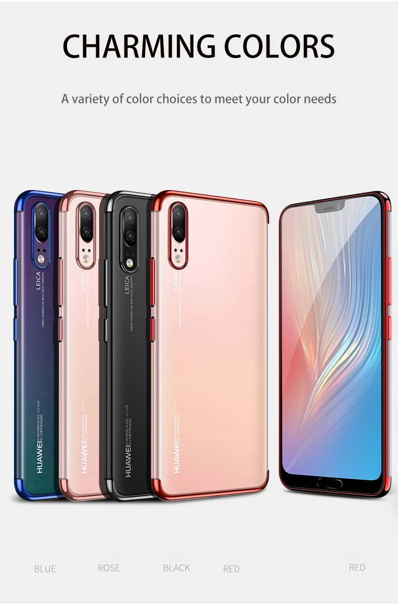 Подходит для мобильных телефонов huawei серии mate 20 lite pro p20 Honor 9 однотонный яркий