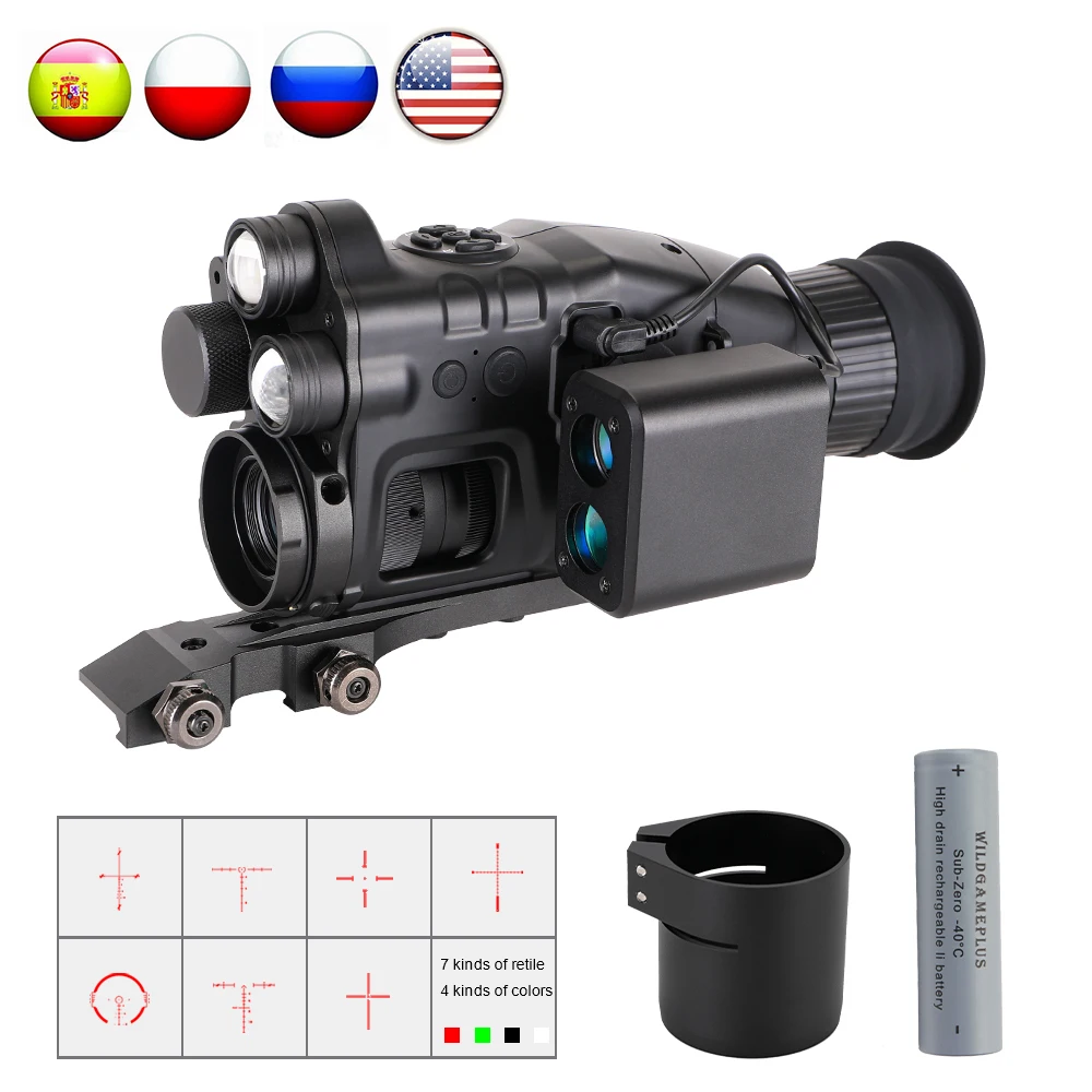 Henbaker CY789 Night Vision Scope 24x Infrared Night Vision Riflescope Camera WIFI APP Hunting Night Vision Monoculars Red Laser