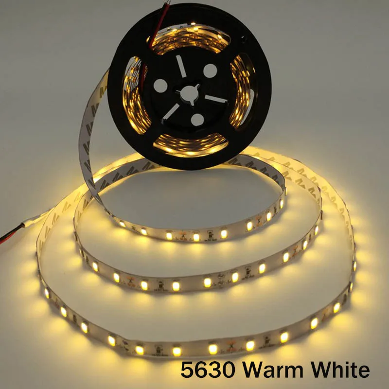 Warm white Светодиодный ленточный рулон 5630 SMD светодиодный светильник 60 Светодиодный s/M 12V украшение для лампы 5 m/10 m - Испускаемый цвет: Warm white