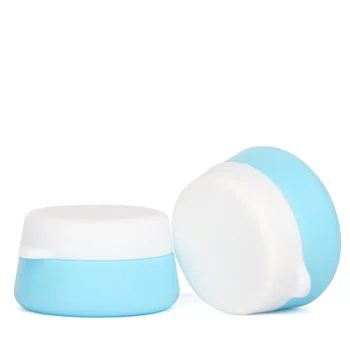 

3pcs Silicone Cream Jars Portable Dispenser Cream Bottles Small Lotion Box Emulsion Jar for Home Travel (Mixed Color, 20ML)