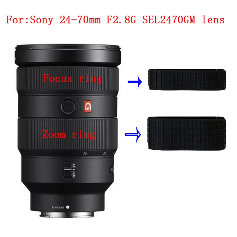 New Original Zoom And Focus Grip Rubber Ring Repair Parts For Sony