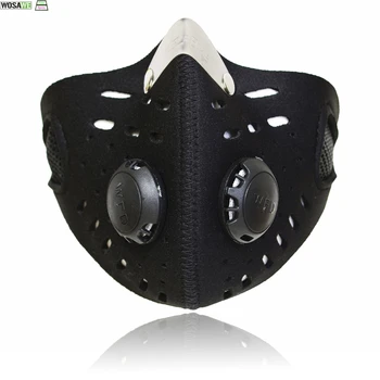 

WOSAWE Cycling Face Mask PM2.5 Dustproof Bicycle Bike Mask Activated Carbon Filter Breathable Face Shield Pollution Mask
