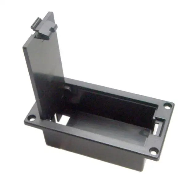 9v Flat Guitars Bass Battery Holder Cover Box Container Instruments Accs 1pc
