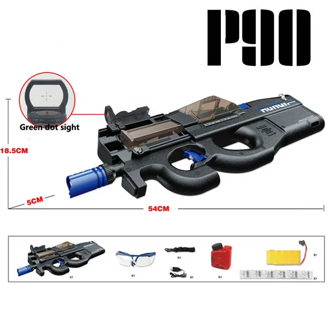 New P90 Electric Blaster Toy Guns Safety Water Gel Ball Bullet Outdoor Sports Rifle Snipe Weapon Gun Pistol Toys For Boys Gifts Toy Guns Aliexpress