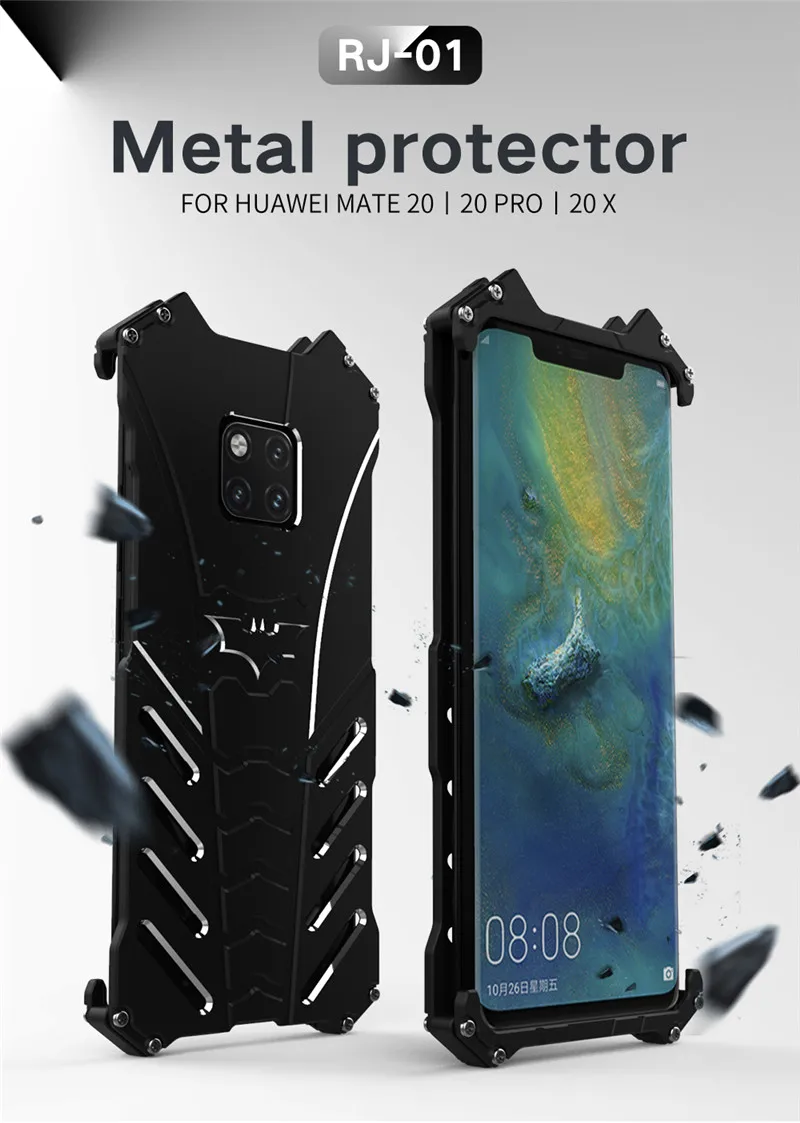 Для huawei mate 20X5G 30 Pro 10 9 8 7 P30 P20 Lite P10 P9 Plus чехол для телефона роскошный бампер 360 металлический бампер алюминиевый защитный чехол