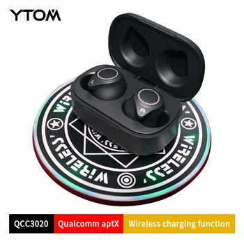 

YTOM T1 Pro APTX Bluetooth 5.0 Wireless Earphone Earbuds With Wilress Charging TYPE C port Super Bass HD Mic Headset