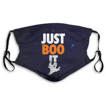 

Just Boo It Trick Or Treat Ghost Active Carbon Filter Mask with PM2.5 Filters 5 Layers of Protection for Unisex