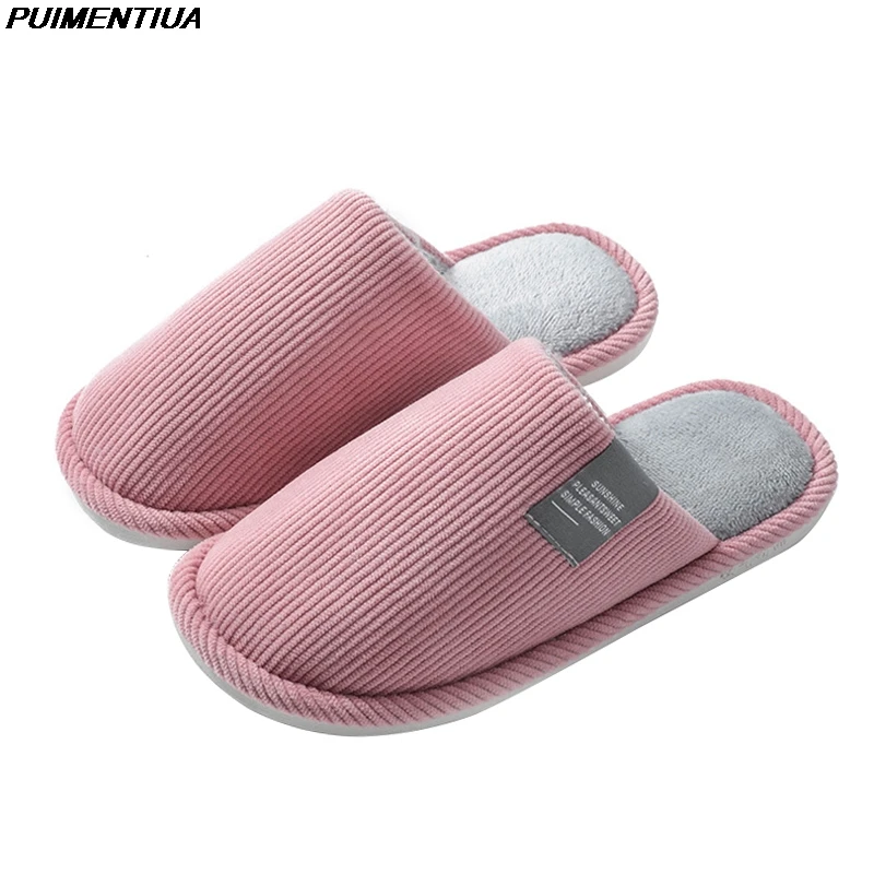 Home Fuzzy Slippers Women Winter Fur Cartoon Warm Plush Non Skid Indoor Outdoor Fluffy Lazy Female Cute Dog Cat Unisex Shoes 