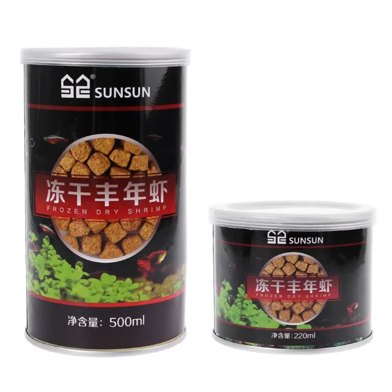 Aquarium Freeze Dried Shrimp Eggs Blocks Tropical Marine Fish Food Nutrition tropical fish food fish food pet food