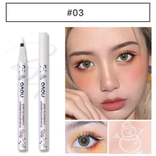 Novo 8 cores fosco delineador líquido 1 pc colorido secagem rápida impermeável anti-suor não está florescendo olhos maquiagem cosméticos tslm1
