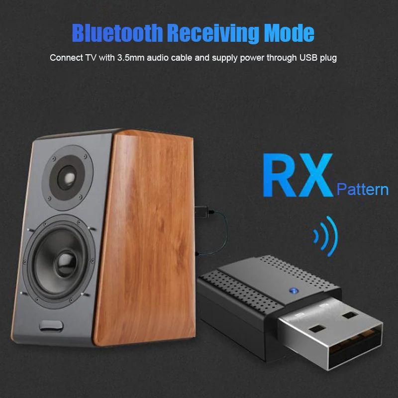 2 в 1 USB Bluetooth 5,0 адаптер мини беспроводной аудио передатчик приемник для компьютера NC99