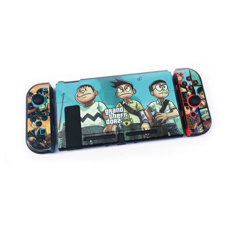 A011 Nintendo Switch с цветным рисунком, жеская защитка закрепляемые Крышка корпуса чехол для Nintend NS консолью коммутатора& Joy-Con для Nintendo Switch - Цвет: A011