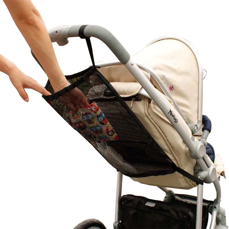 Stroller Bag Cart Pushchair Bebe-Accessories Baby Mesh for Hanging-Bag Net Large-Capacity