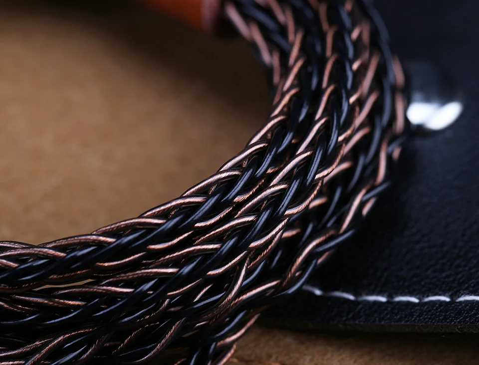 OPENHEART 8 Core Cable for Headphone 1 to 2 jack 3.5/2.5/4.4mm Balance Upgrade Replacement Silver Cables 1.4m Personality