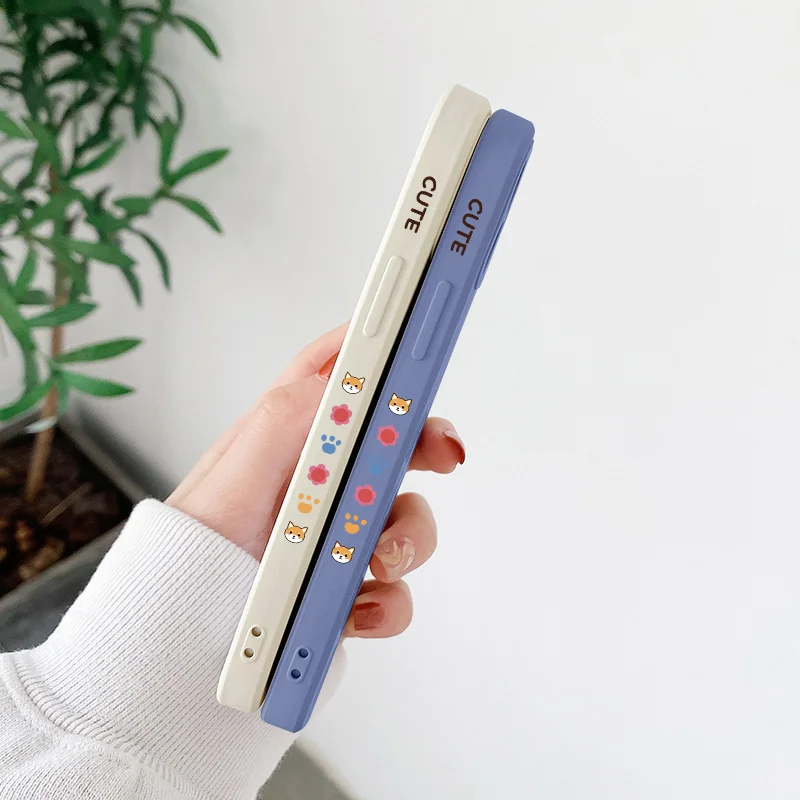 Pet Dog Lens Protection Case For iPhone 13 12 11 Pro Max Soft  Silicone Phone Cover For X XR XS MAX SE2020 8 7 6 6S Plus Case