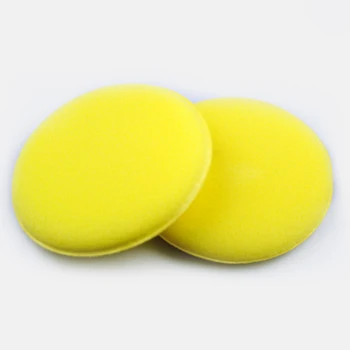 

12pcs Car Washing Polishing Sponge Pads High Quality 10x2cm Yellow Auto Polishing Stain Applicator Soft Foam Sponge Pads Tools