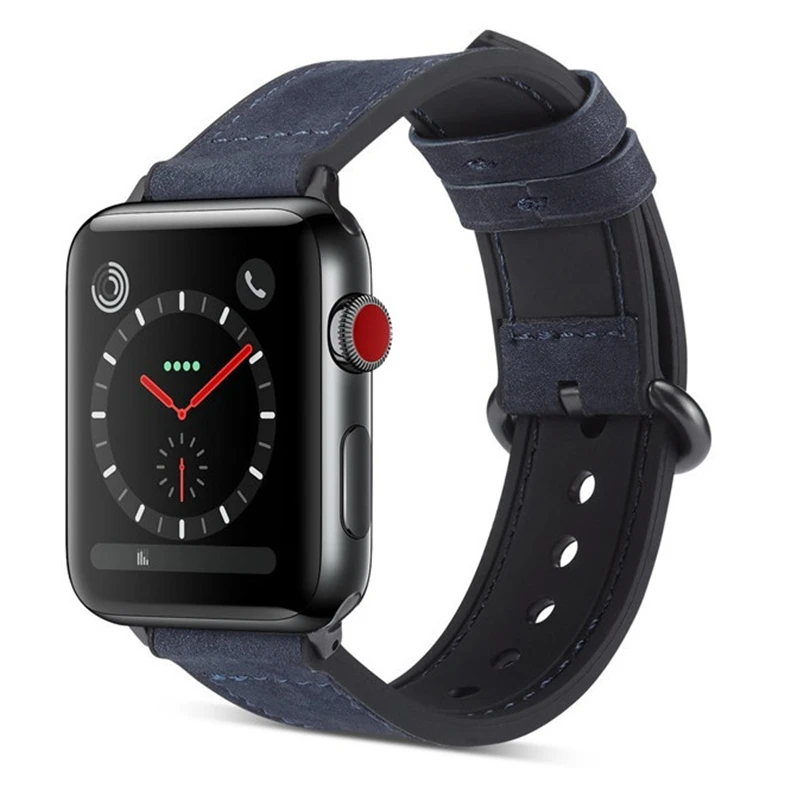 Подходит для iWatch полосы 42 мм 44 мм pulseira для apple watch серии 5 4 3 ремешок 40 мм 38 мм correas наручные кожаный ремень