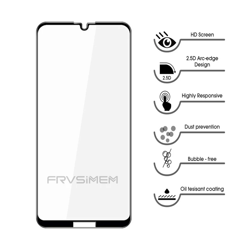3 шт полное покрытие, защитное закаленное стекло для huawei Y5 Y6 Y7 Pro Y9 Prime Y 5 6 7, Защитное стекло для экрана