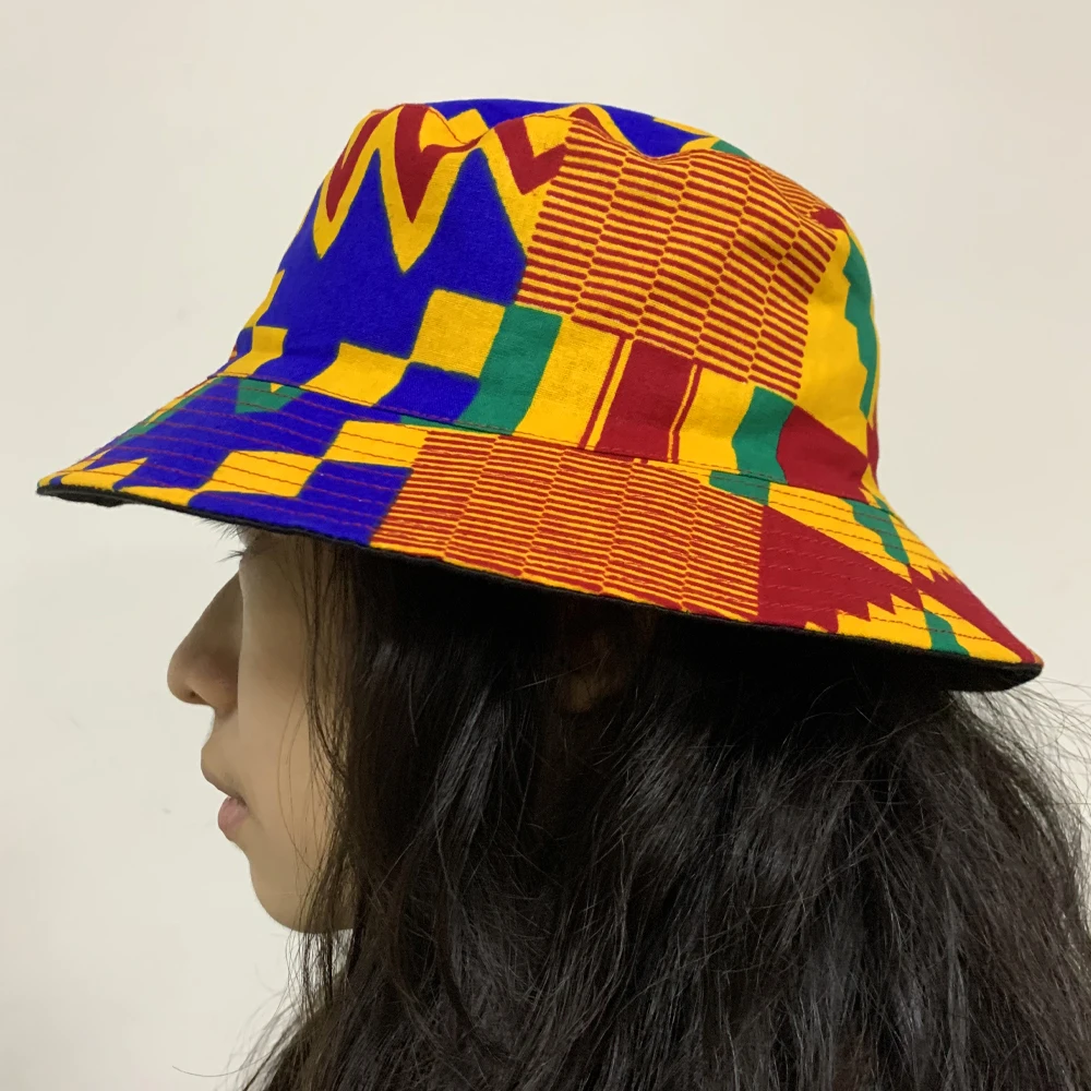 Шляпа из Анкары с Африканским принтом шляпа Панама африканская модная