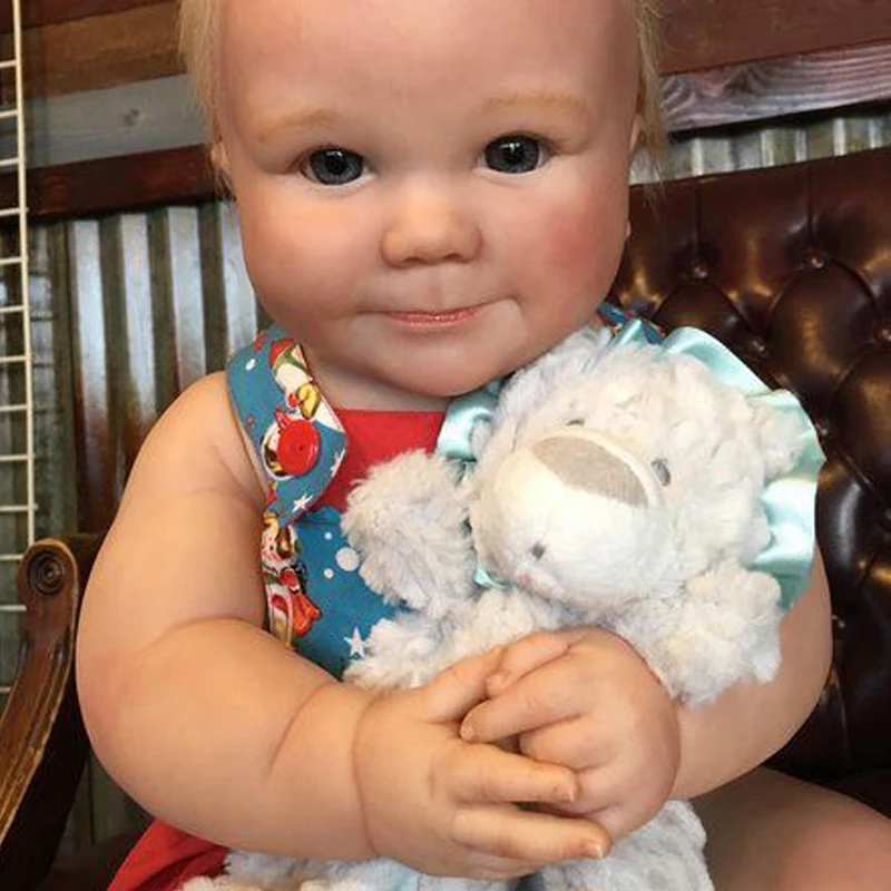 Reborn Doll Kit 25 Inch Reborn Baby Vinyl Doll Kit 7 Month June Awake